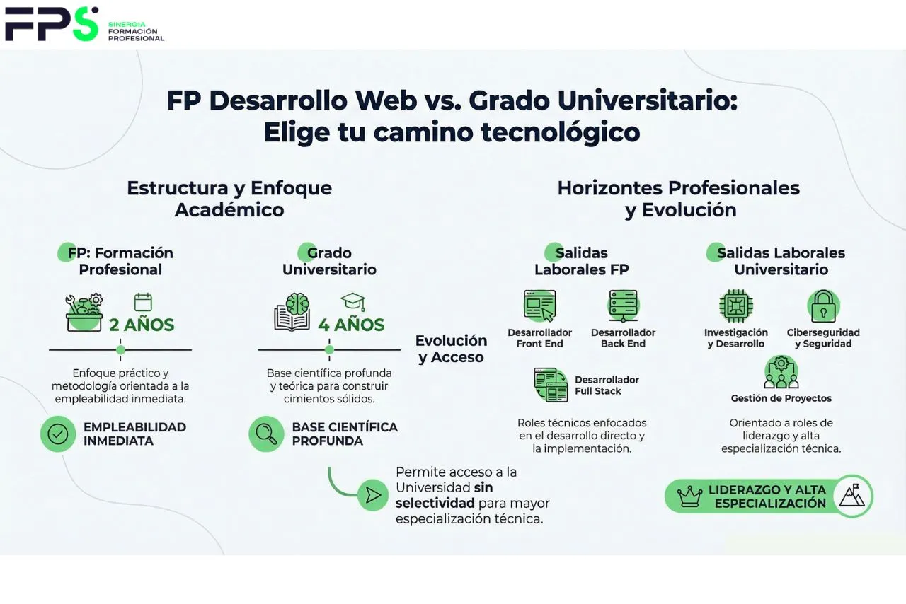opciones para ser desarrollador web