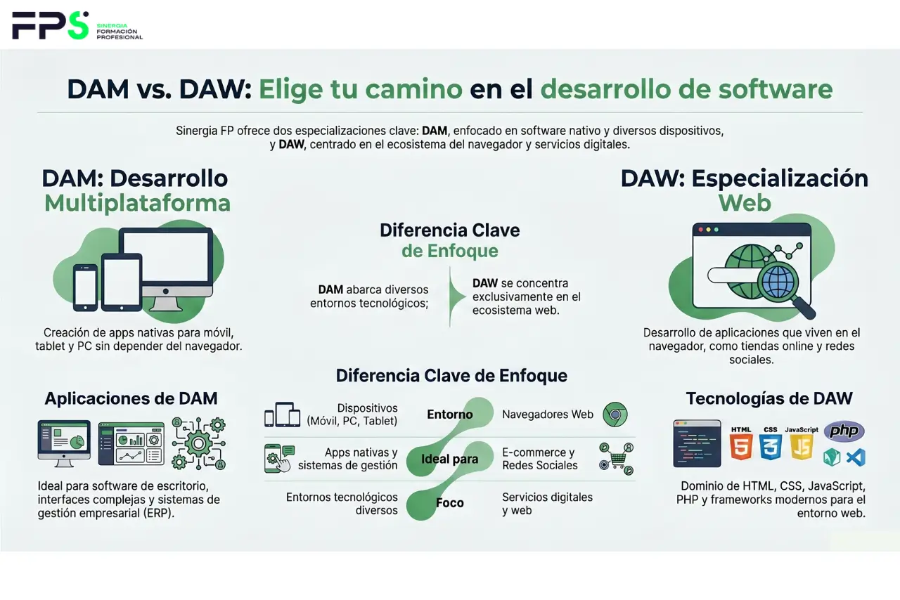 diferencias entre dam y daw en fp