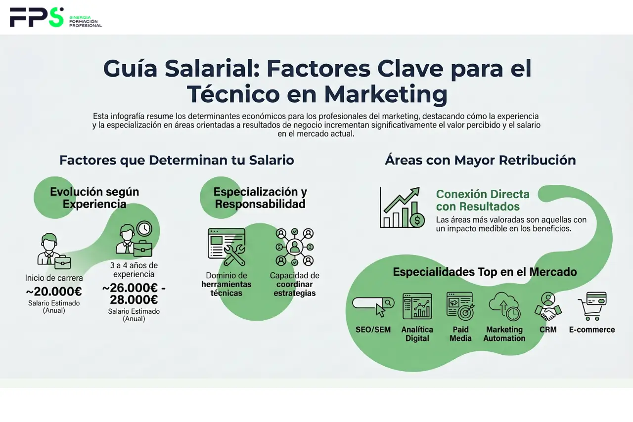 sueldo de un tecnico en marketing en España