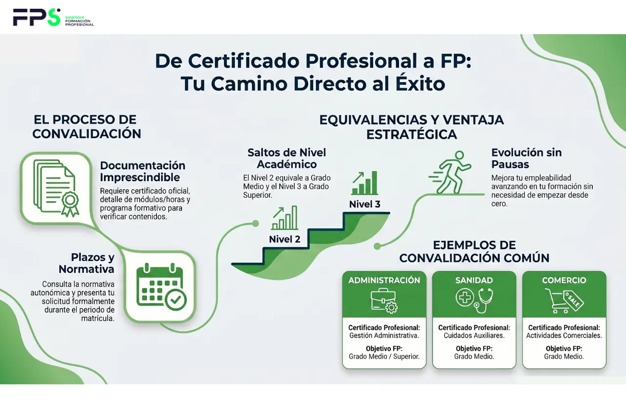 convalidar certificado profesional con fp