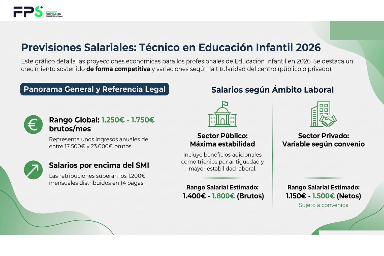cuanto cobra un educador infantil en 2026